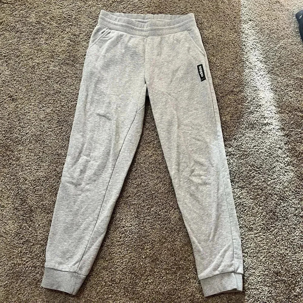 Adidas Original Essentials Track Pants Sinch Waist Sweatpants Joggers S‎ Gray